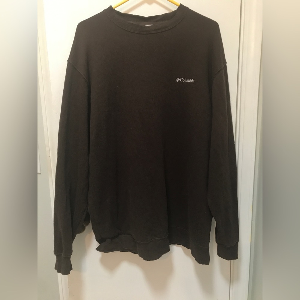 Chocolate Brown Columbia Crewneck Sweater Size XL